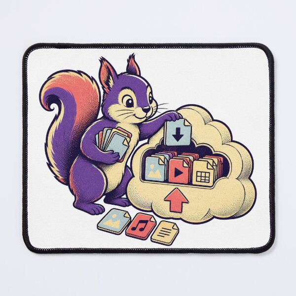 Item preview, Cloud-Storage Squirrel – Digital Storage Creature designed and sold by yagniikd-.