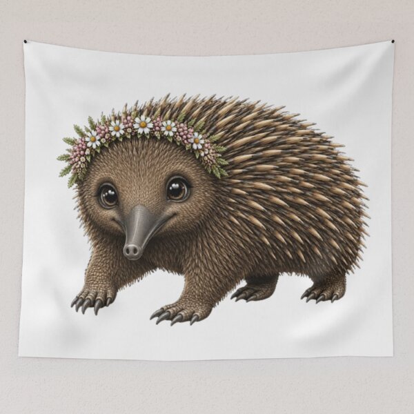 Item preview, Echidna – A Tiny Burst of Whimsy and Wonder designed and sold by BRETT'S ART STUDIO.