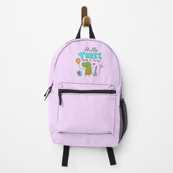 Item preview, Hello Three Ready to Party Cute Pastel Dinosaur 3rd Birthday | Whimsical Dino Toddler 3 Year Old Birthday Kids T-Shirt & Party Gifts designed and sold by illeN-Art-World.