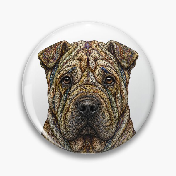 Item preview, Intricate Shar Pei designed and sold by PaintedbyCarol.
