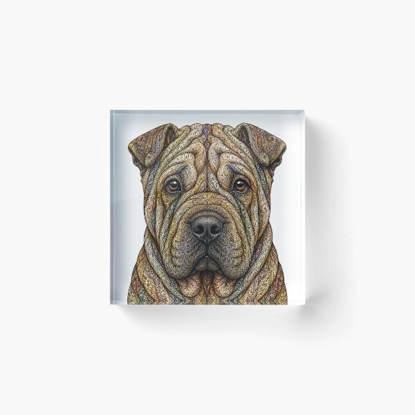 Item preview, Intricate Shar Pei designed and sold by PaintedbyCarol.