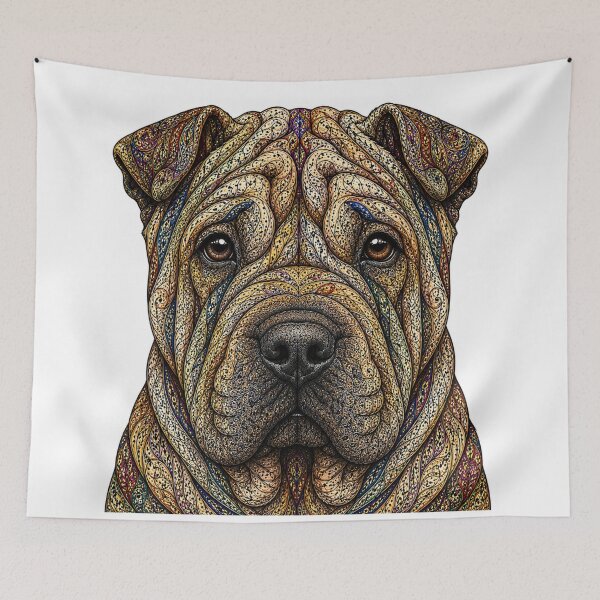 Item preview, Intricate Shar Pei designed and sold by PaintedbyCarol.