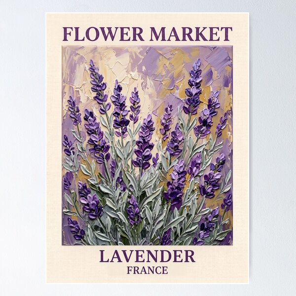 Item preview, Lavender France Flower Market designed and sold by nirinalovell.