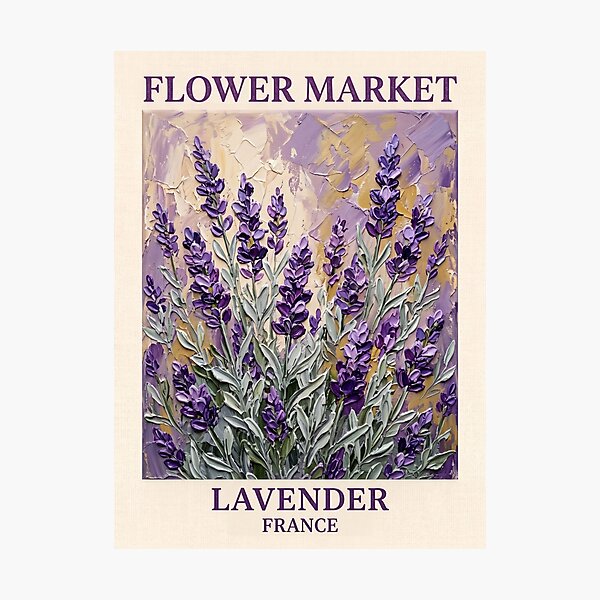 Item preview, Mercado de flores de lavanda de Francia designed and sold by nirinalovell.