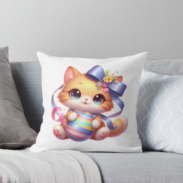 Item preview, Adorable Kitten with Ribbon designed and sold by Munsonlookfor.