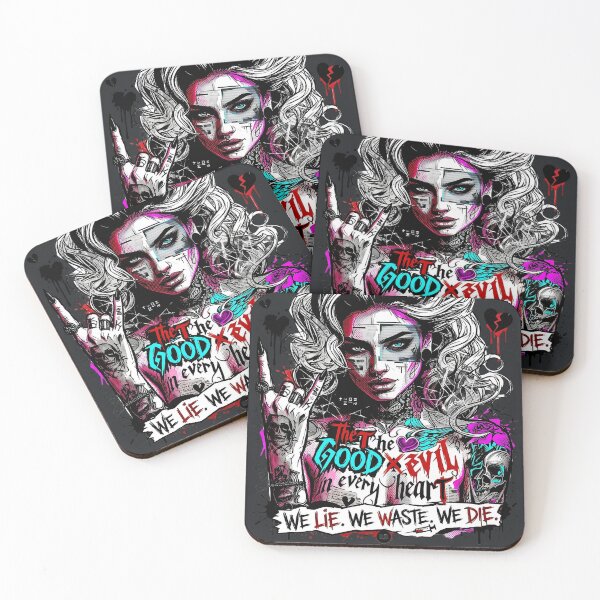 Item preview, Blonde Woman Showing Horns Collage designed and sold by Voodoo Store Paranormal Collections.
