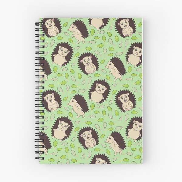 Item preview, Happy Hedgehogs in Mint Green and Beige designed and sold by artistmaria.