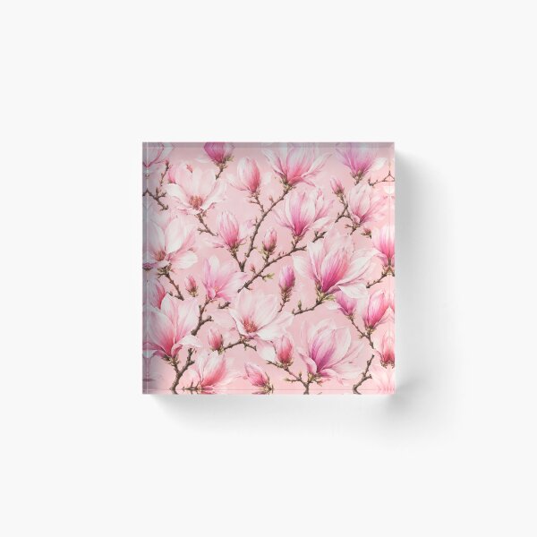 Item preview, Pink Magnolia Blossom Floral Pattern designed and sold by Mikena1996.
