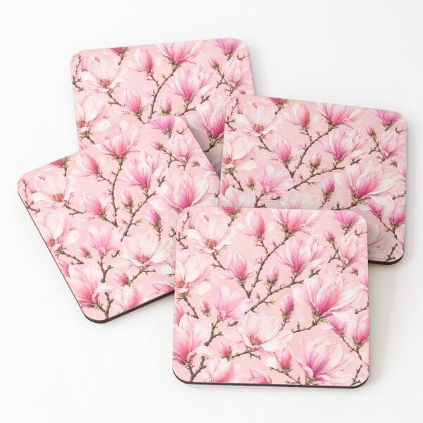 Item preview, Pink Magnolia Blossom Floral Pattern designed and sold by Mikena1996.