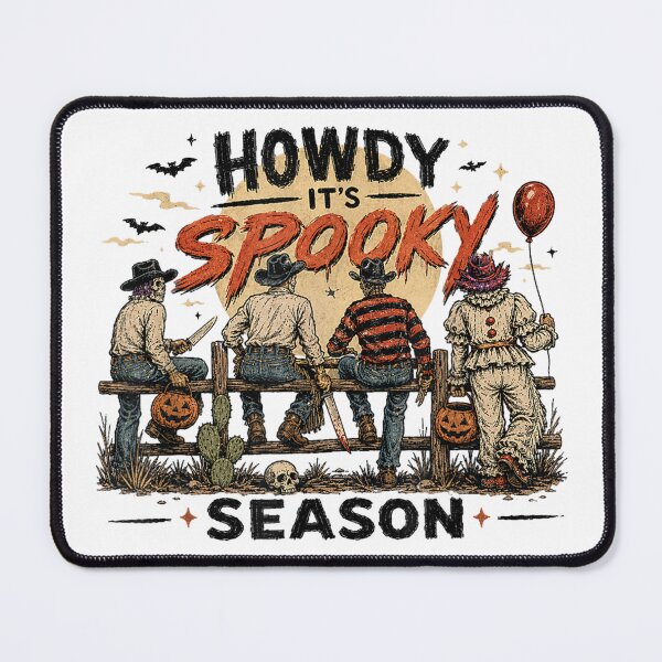 Item preview, Howdy It's Spooky Season Western Cowboy Halloween Horror designed and sold by PartyFam.