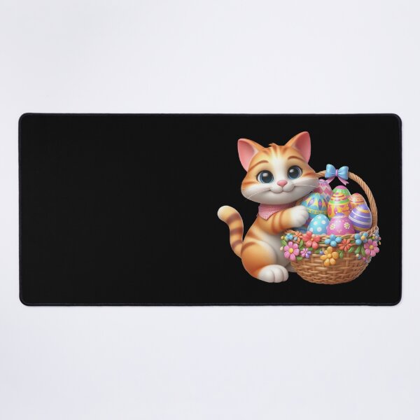 Item preview, Cute Kitten with Easter Basket designed and sold by Munsonlookfor.