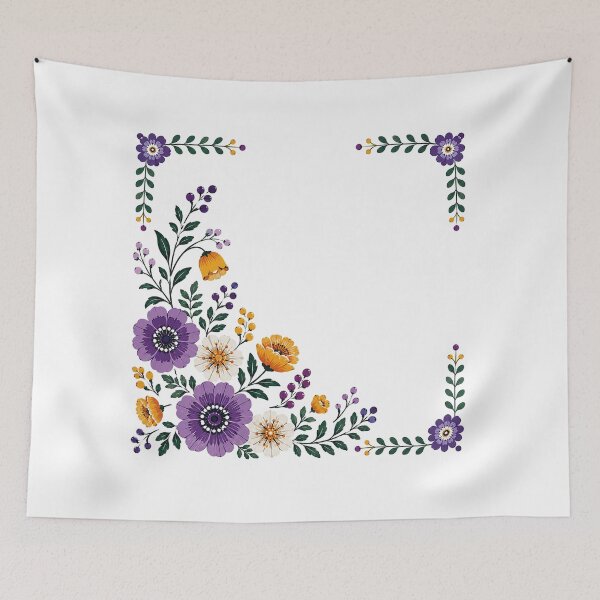Item preview, Folk Flower Frame designed and sold by PetalGarden.
