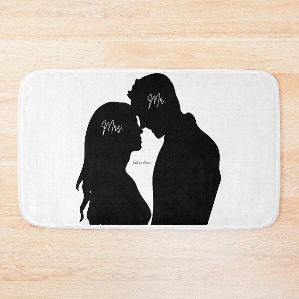 Item preview, Mr and Mrs Fall in Love Couple Silhouette  designed and sold by busesplace.