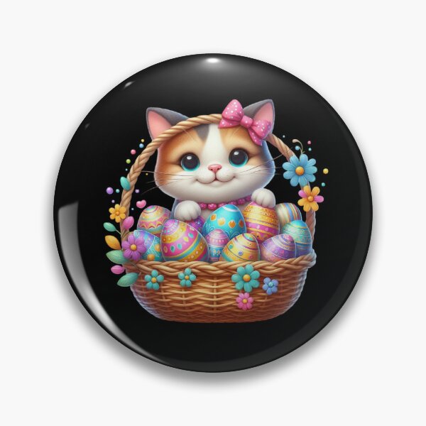 Item preview, Cute Kitten in Easter Basket designed and sold by Munsonlookfor.