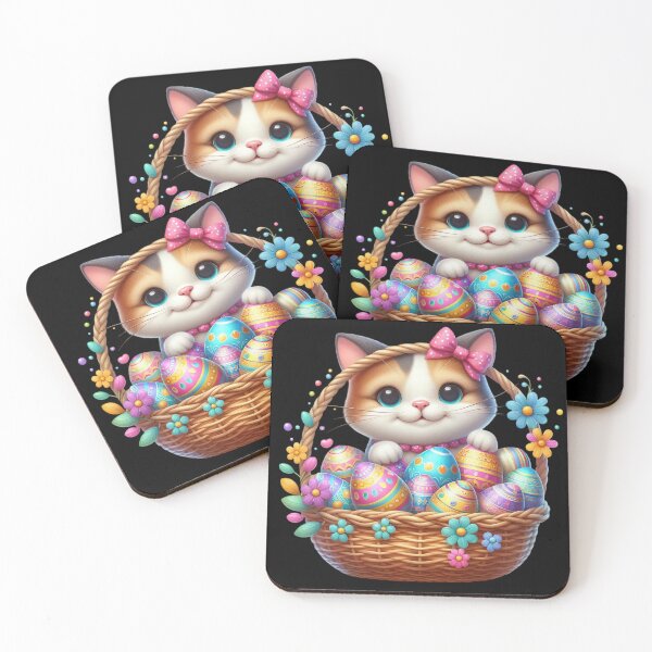 Item preview, Cute Kitten in Easter Basket designed and sold by Munsonlookfor.