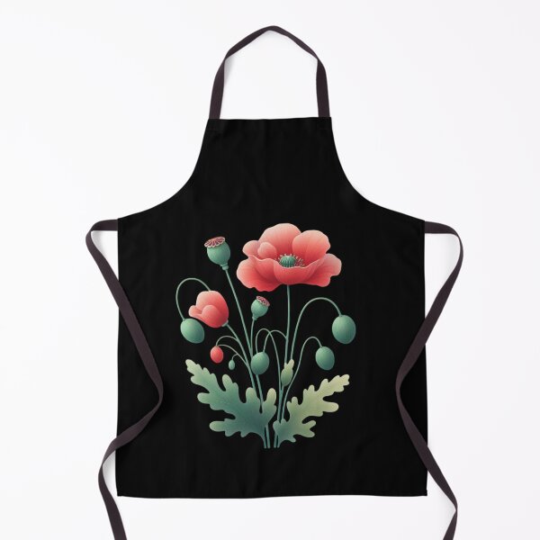 Item preview, Elegant Poppy Flowers Illustration designed and sold by Munsonlookfor.