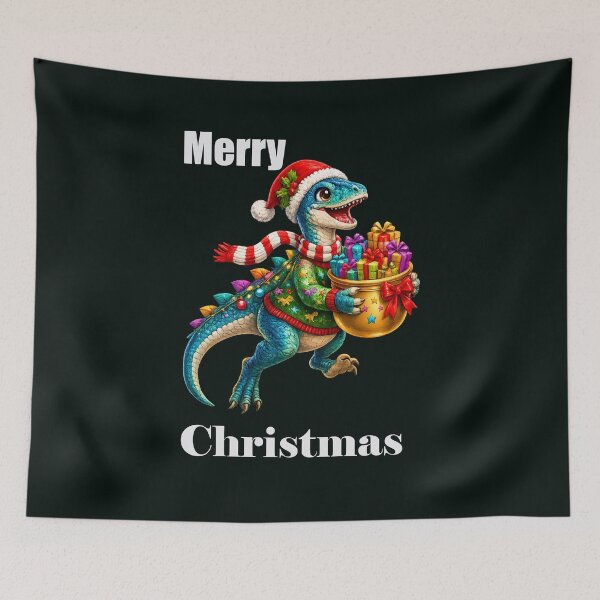 Item preview, Christmas Velociraptor Preschool Holiday Dinosaur Design designed and sold by annenambiro.