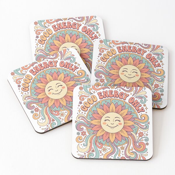 Item preview, Good Energy Only Sunflower Retro Boho T-Shirts designed and sold by GlobuddyStore.