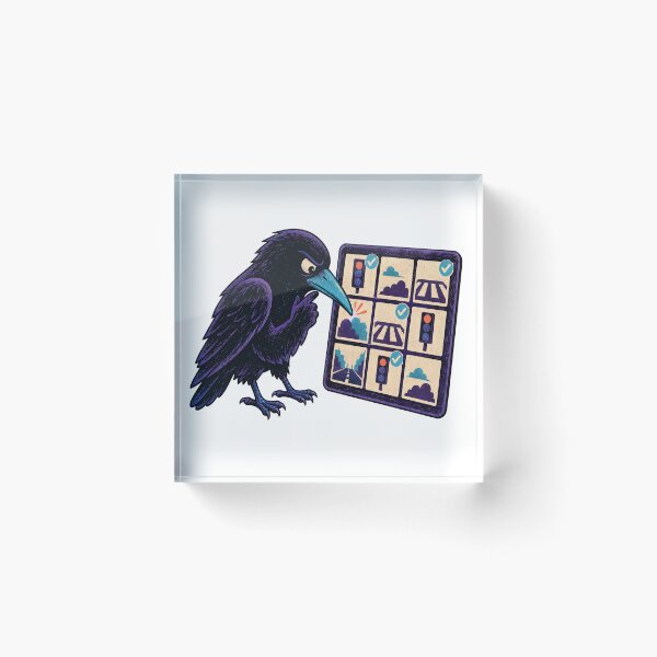 Item preview, Captcha-Solving Crow – Human Verification Creature designed and sold by yagniikd-.