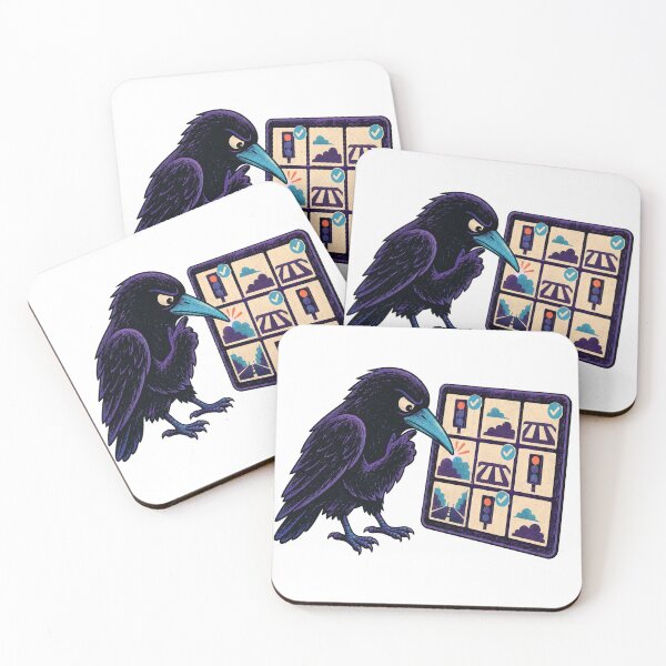 Item preview, Captcha-Solving Crow – Human Verification Creature designed and sold by yagniikd-.