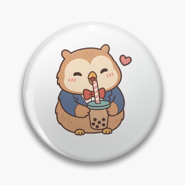 Item preview, Singing Owl Sips Boba Tea designed and sold by deag1e ⭐.