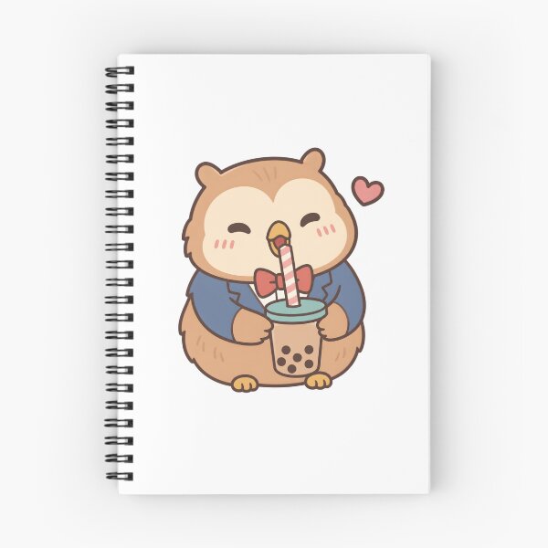 Item preview, Singing Owl Sips Boba Tea designed and sold by deag1e ⭐.