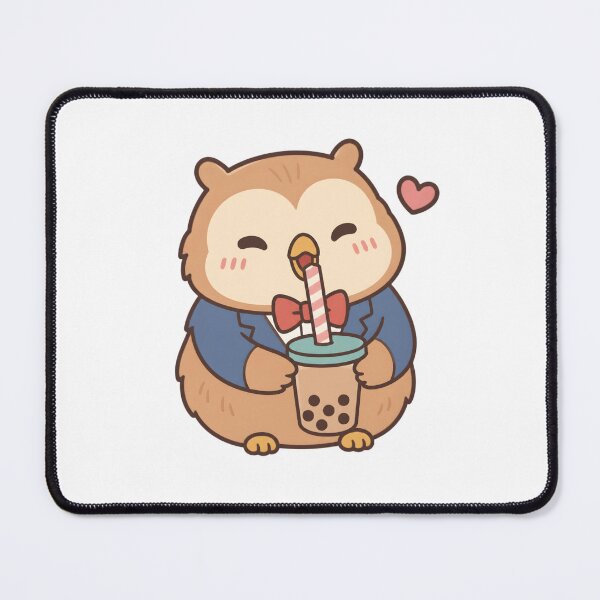 Item preview, Singing Owl Sips Boba Tea designed and sold by deag1e ⭐.