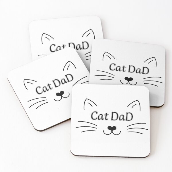 Item preview, minimalist cat Dad Face desing designed and sold by teeNova Wear.
