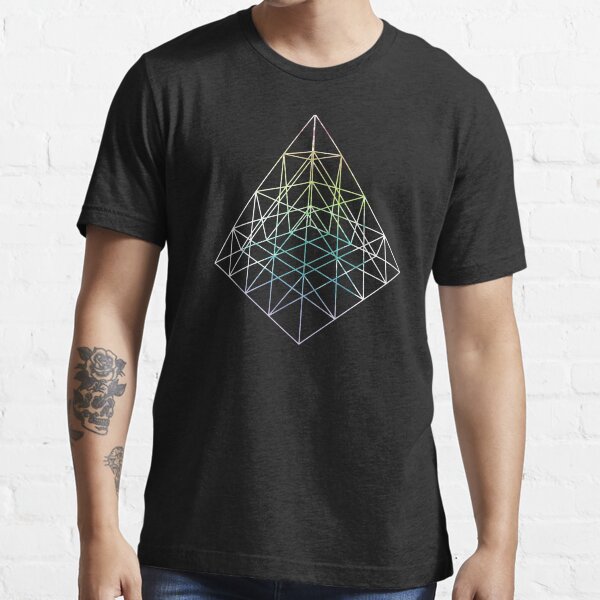 Aperçu de l'œuvre Wireframe Pyramid - Design 3D créée et vendue par RAWWR.