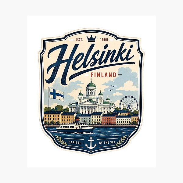 Item preview, Helsinki Finland designed and sold by PamLeeDesign.