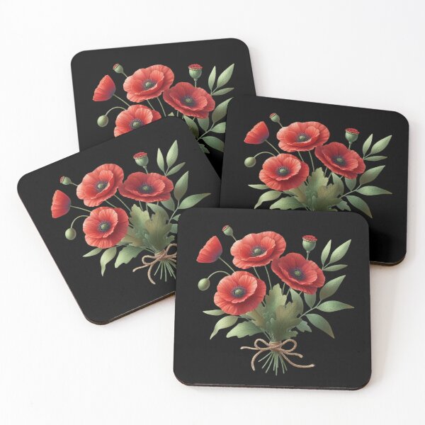 Item preview, Bouquet of Red Poppies designed and sold by Munsonlookfor.