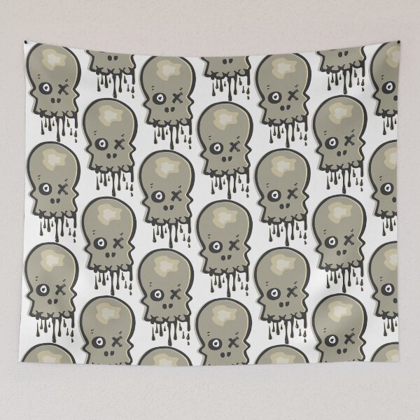 Item preview, Dripping Skull Art - Edgy Meltdown Design designed and sold by badgersmerch.