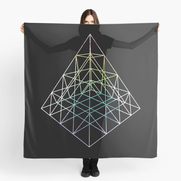 Aperçu de l'œuvre Wireframe Pyramid - Design 3D créée et vendue par RAWWR.