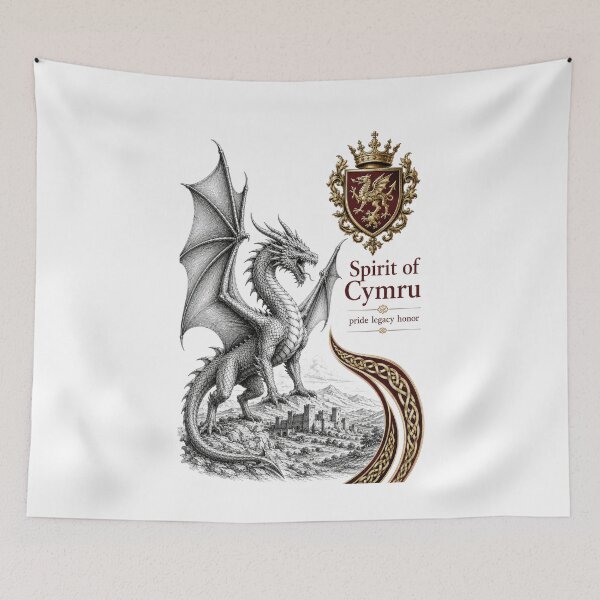 Item preview, Spirit of Cymru heraldic design designed and sold by thewandswant.