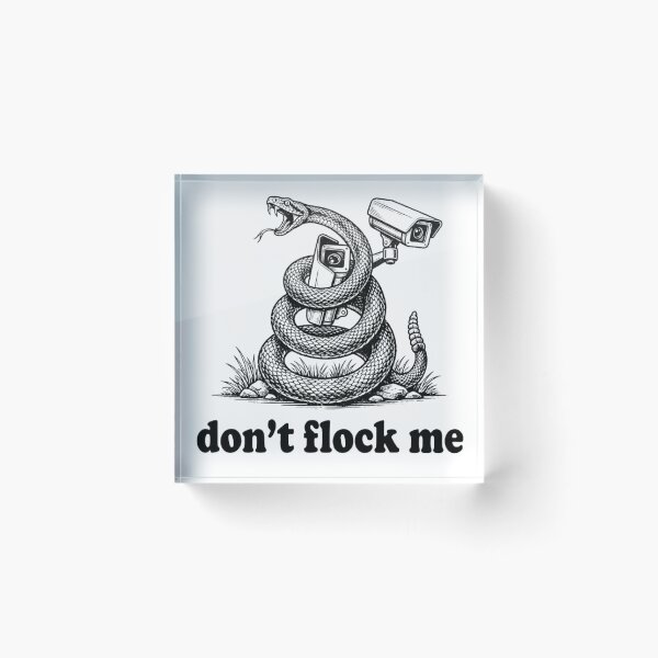 Item preview, Don't Flock Me Privacy Snake | Funny Liberty Rattlesnake Camera Graphic | Anti Surveillance Freedom Design designed and sold by bilal sibgui.