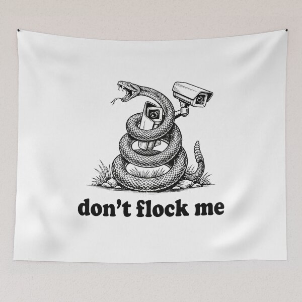 Item preview, Don't Flock Me Privacy Snake | Funny Liberty Rattlesnake Camera Graphic | Anti Surveillance Freedom Design designed and sold by bilal sibgui.