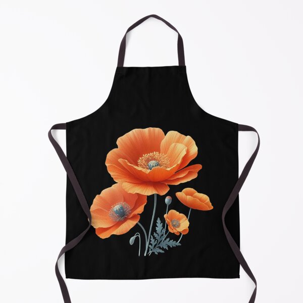 Artikelvorschau, Leuchtend orangefarbene Mohnblumen entworfen und verkauft von Munsonlookfor.