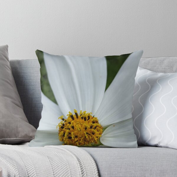 Item preview, White Cosmos Flower Centre, Extreme Macro Stamens Detail designed and sold by PrettyAround.
