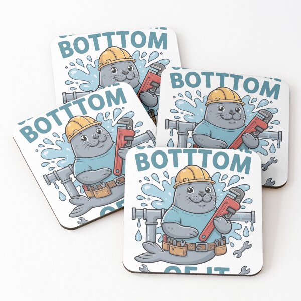 Item preview, Funny Plumber Shirt - Gettin To The Bottom Of It Cute Seal Graphic Tee & Trade Gift designed and sold by BobaTeeStore.