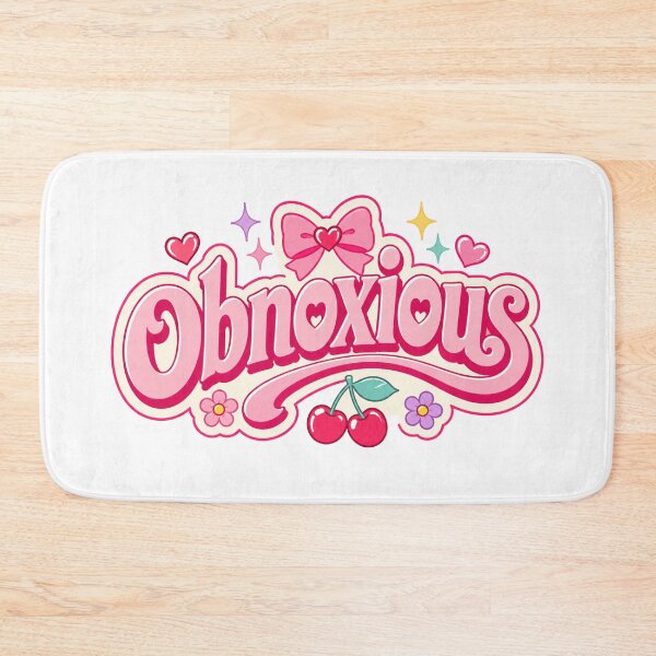 Item preview, Obnoxious Cute Girly Typography Design designed and sold by RedCircleArt.