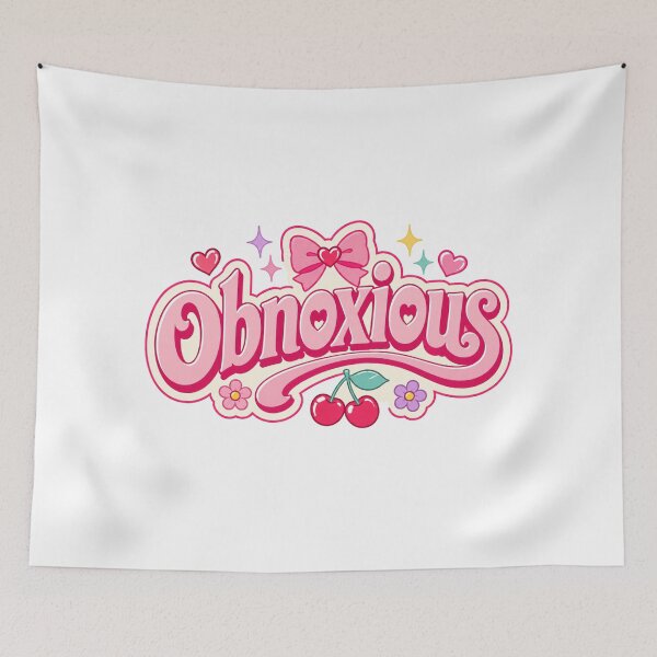 Item preview, Obnoxious Cute Girly Typography Design designed and sold by RedCircleArt.