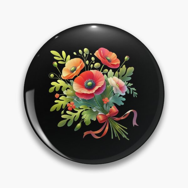 Item preview, Vibrant Bouquet of Red Poppies designed and sold by Munsonlookfor.