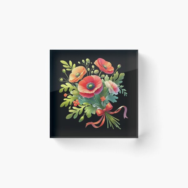 Item preview, Vibrant Bouquet of Red Poppies designed and sold by Munsonlookfor.