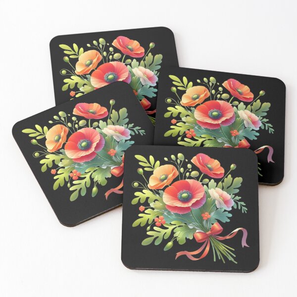 Item preview, Vibrant Bouquet of Red Poppies designed and sold by Munsonlookfor.