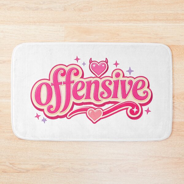 Item preview, Offensive Cute Girly Typography Design designed and sold by RedCircleArt.