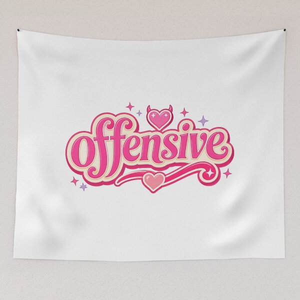 Item preview, Offensive Cute Girly Typography Design designed and sold by RedCircleArt.