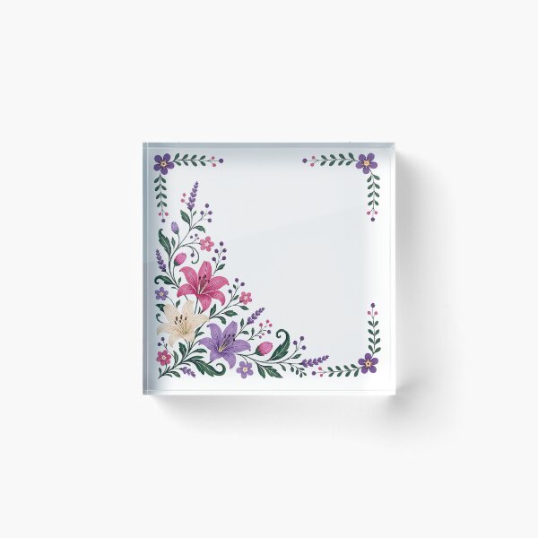 Item preview, Folk Floral Corner designed and sold by PetalGarden.