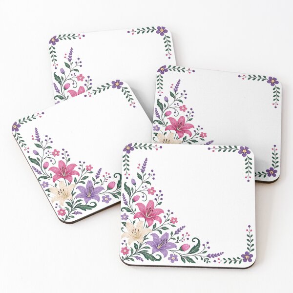 Item preview, Folk Floral Corner designed and sold by PetalGarden.