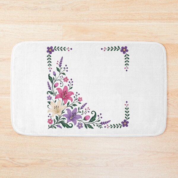 Item preview, Folk Floral Corner designed and sold by PetalGarden.
