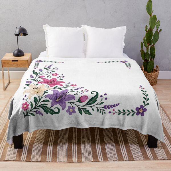 Item preview, Folk Floral Corner designed and sold by PetalGarden.
